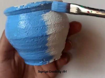 2 Easy pot decoration ideas.pot painting ideas.DIY Pot Painting Idea's.Easy matka painting