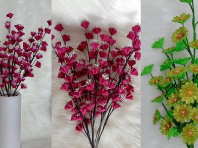 2 Easy to make Flowers from Foamiran & Vases | 2 Ide membuat bunga dari Foamiran