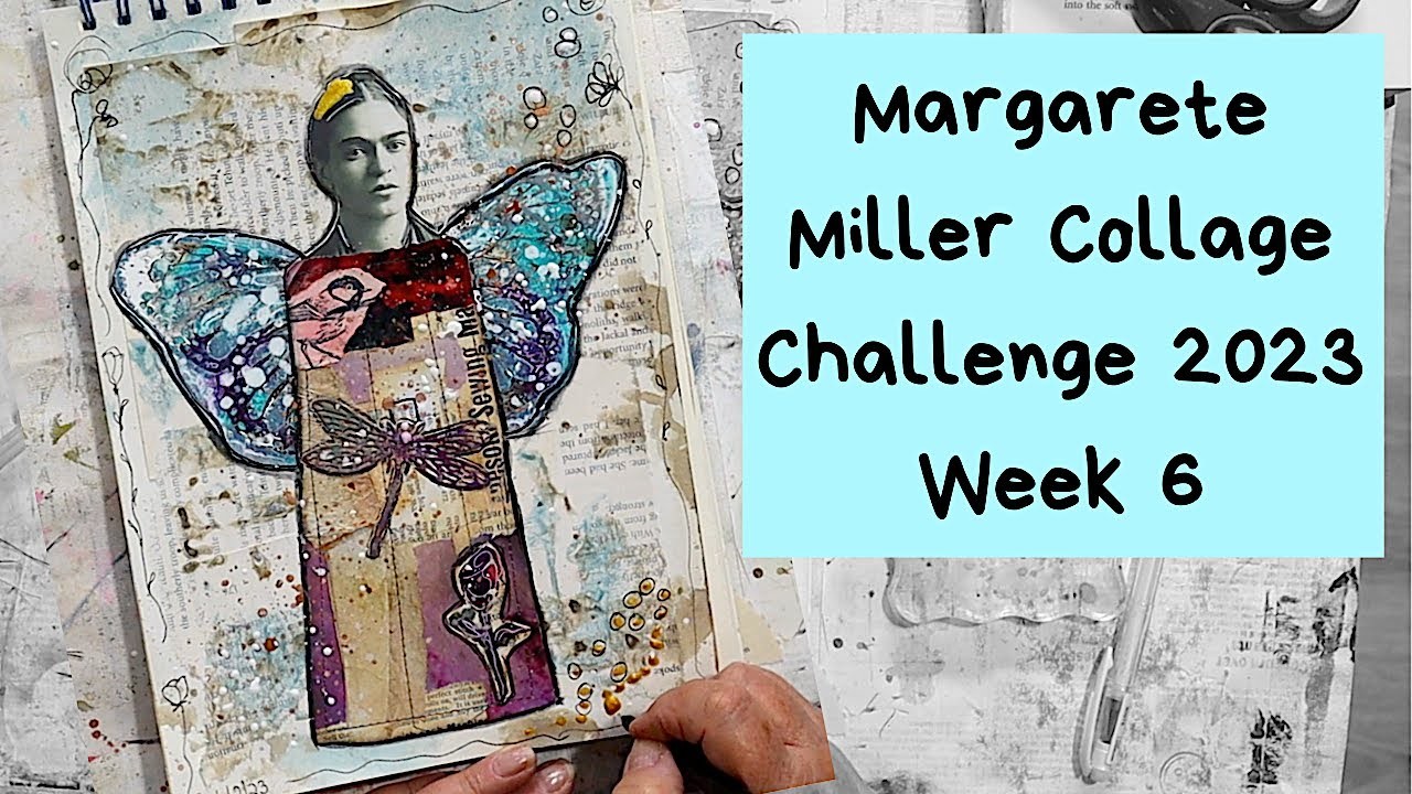 #2023cwp6 Margarete Miller's Challenge Paper Doll Frida Kahlo Inspired by Luise Heinzl