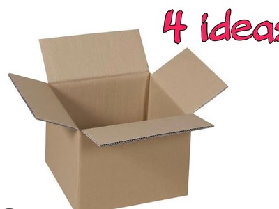 4 Super Cardboard boxes Ideas || 4 Cardboard box Organizer Ideas || Best out of waste || DIY
