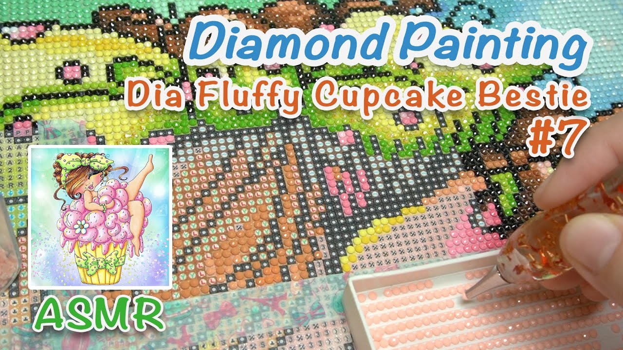 ASMR Diamond Painting [DAC] - Dia Fluffy Cupcake Bestie #7