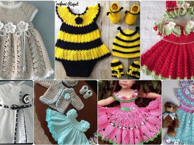 Awesome and impressive baby girls crochet frocks designs.Crochet baby sweater designs pattern 2023