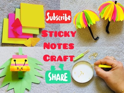 Awesome Craft ideas ???? with Sticky notes#craft #stickynotes #papercrafts #hand #paperfold #diy idea