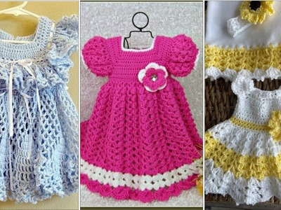 Baby girls crochet frocks designs 2023.Handmade crochet baby sweater designs pattern 2023