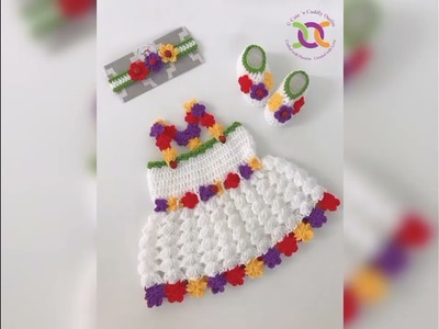 Beautiful ideas of crochet baby frocks designs for crochet lovers