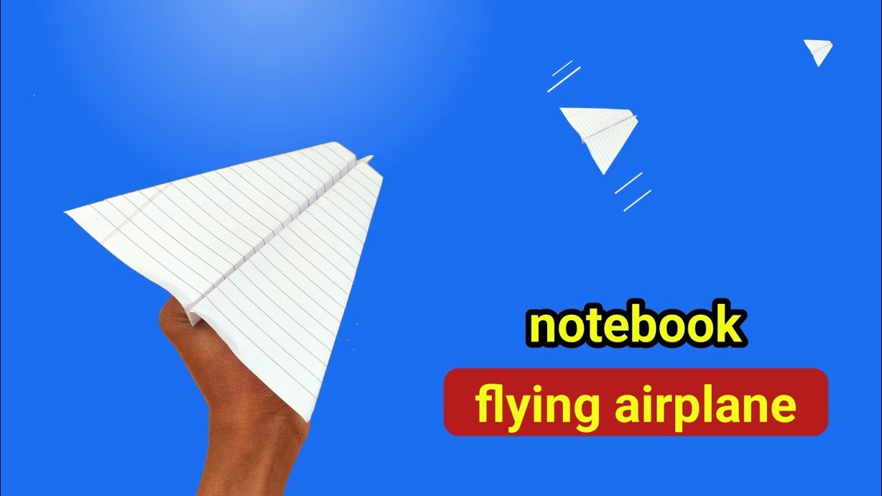 Best flying notebook air plane, how to make a notebook flying airplane, flying plane, T TOYS 1