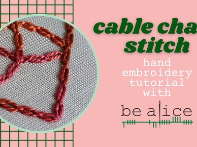 Cable Chain Stitch Tutorial