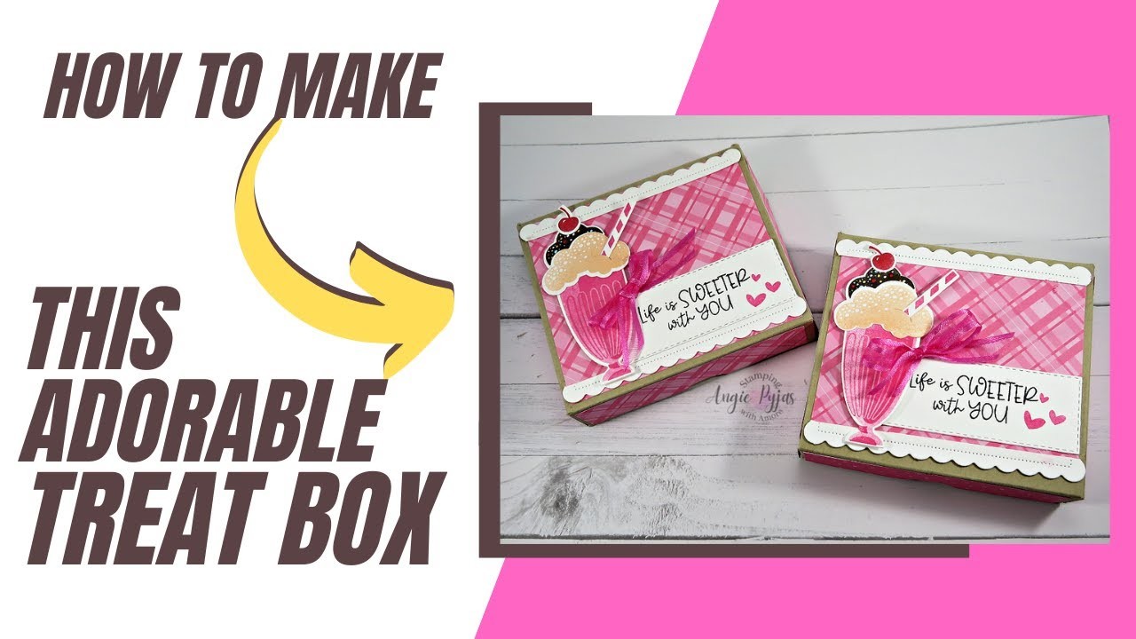 Check out How to make this Adorable Share a Milkshake Treat Box (great treat box for all occasions)