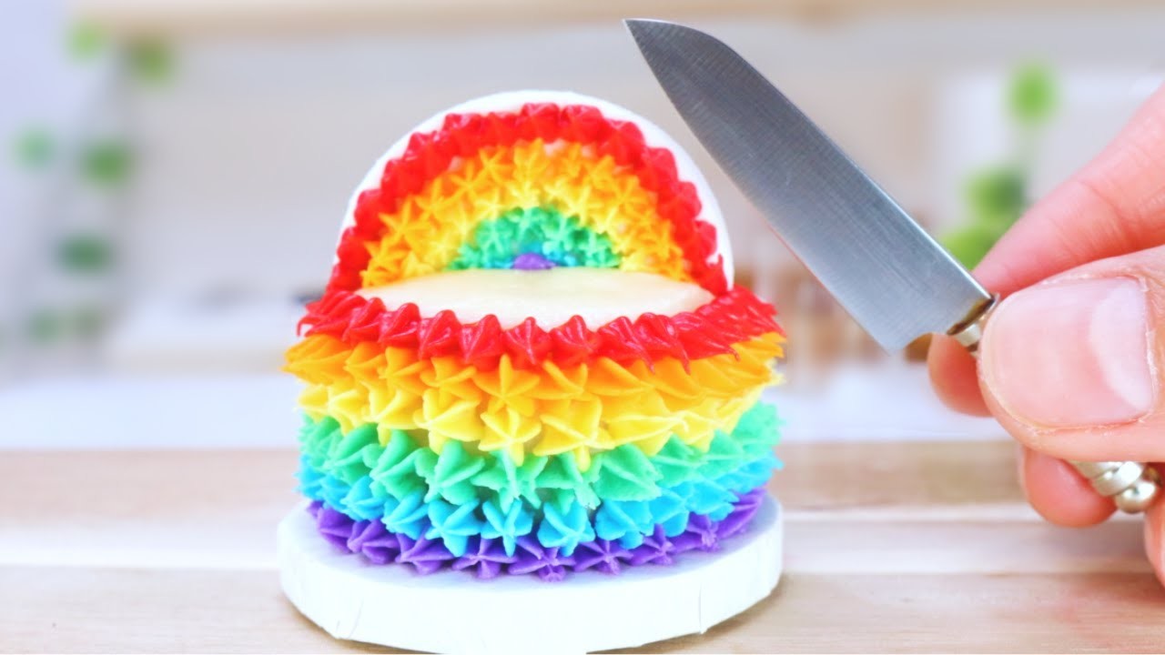 ???? Colorful Miniature Rainbow Cake Decorating | Perfect 1000+ Miniature Cake Ideas