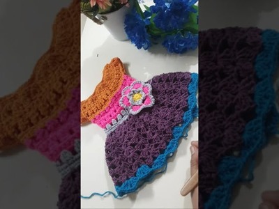 Crochet baby dress-6