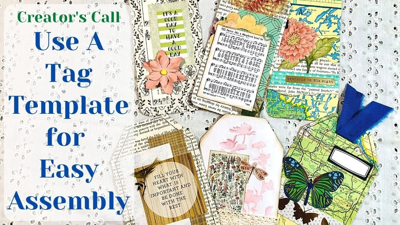 Decorating Tags Using Kathleen Mower's Templates 1 & 2 | Idea Book | Quick Formulas For Beginners