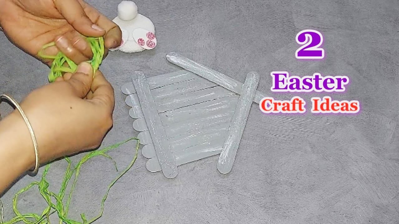 DIY 2 Easy Easter decoration idea with simple materials| DIY Affordable Easter craft idea????31