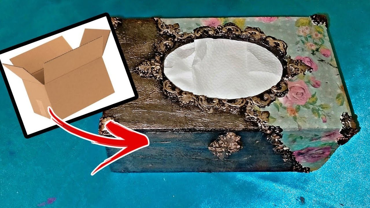 DIY Elegant Vintage tissue box