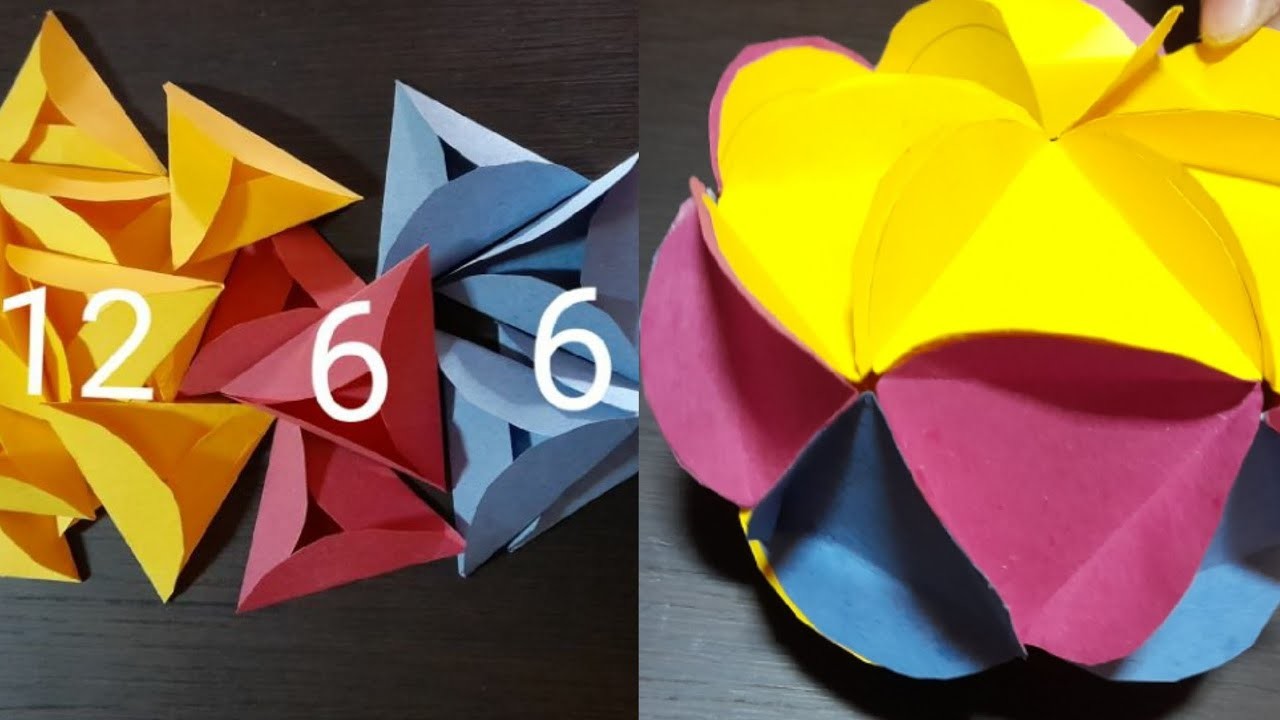 DIY-How To Make Paper Ball For decoration.