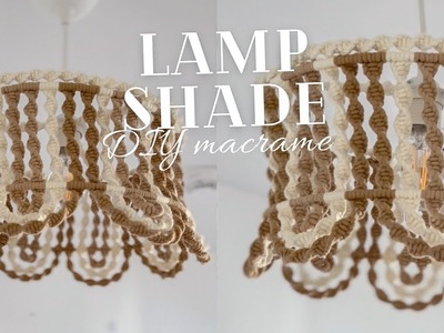 DIY Macrame Pattern for a Chandelier | DIY Hanging Macrame Lamp Shade