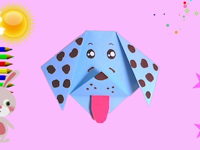 DIY Paper Crafts to do step by step Easy Ideas Origami. paper animals Dog