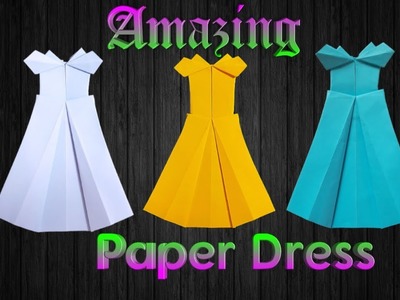 DIY Paper Doll Dress | Princess dress | Girls Paper Dress | How to make a Pretty dress ????