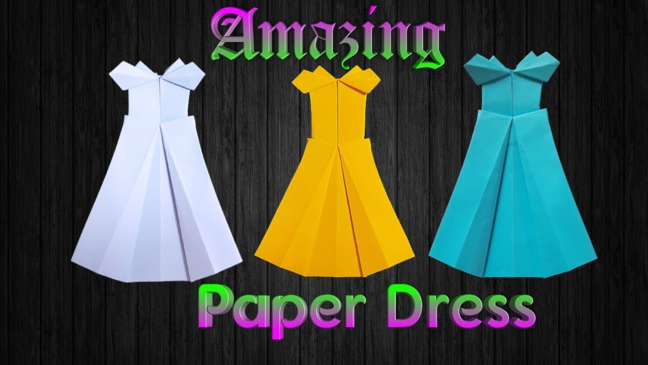 DIY Paper Doll Dress | Princess dress | Girls Paper Dress | How to make a Pretty dress ????