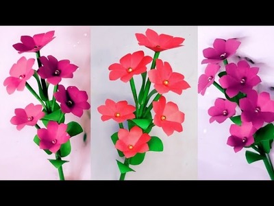 DIY:papper flower decoration ideas  -beautiful flower making -Art as Craft -papper flower craft