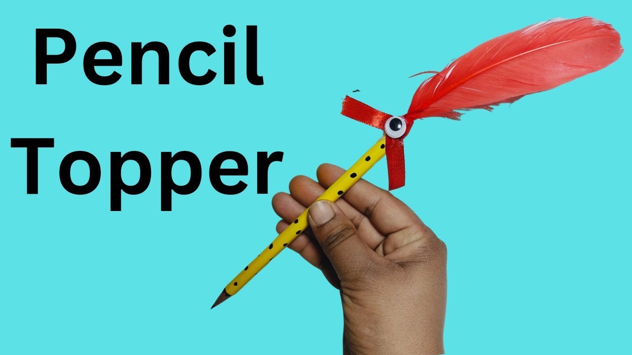 Diy Pencil Topper ideas | pencil decoration | Back to school craft #schoolsupplies #penciltopper