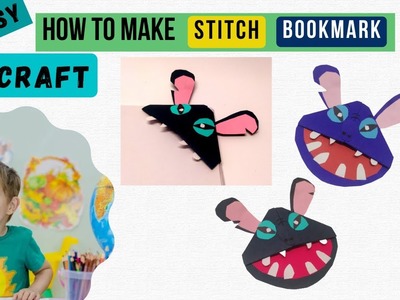 Easy stitch bookmark corner | cute bookmark ideas | easy stitch DIY | corner bookmark craft