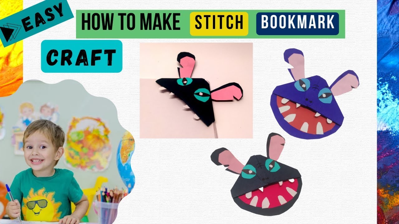 Easy stitch bookmark corner | cute bookmark ideas | easy stitch DIY | corner bookmark craft