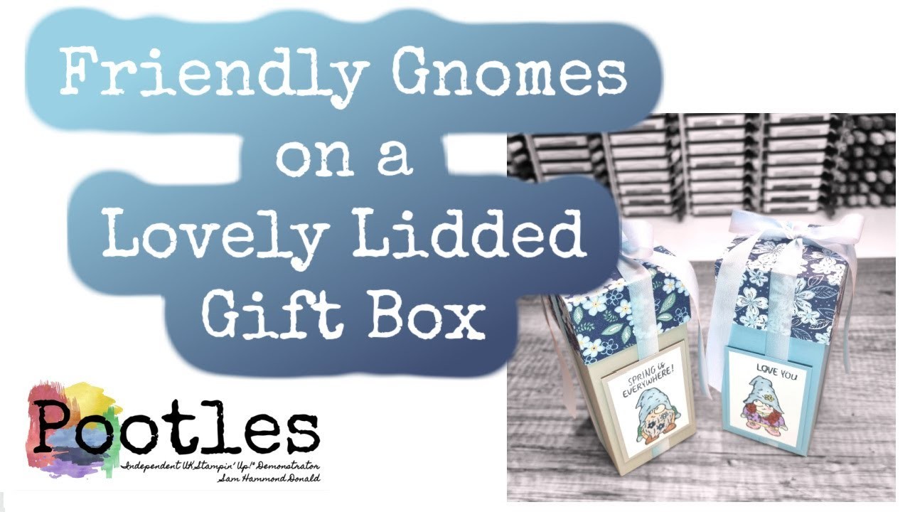 Friendly Gnomes on a Lovely Lidded Gift Box