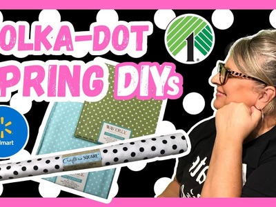 *GENIUS* SPRING DIYs using Polka Dots!!!!!! Dollar Tree DIY Walmart DIY