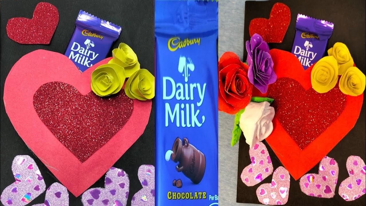 Greeting card ideas.DIY chocolate Day ideas