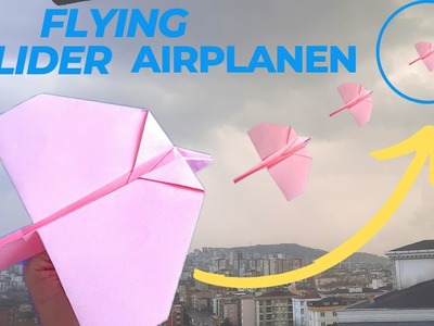 How to make a airplane glider (flying), best paper flying airplane, origami dragon plane,