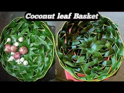 How to make a *Basket* using coconut leaf ????. 2023.#viral