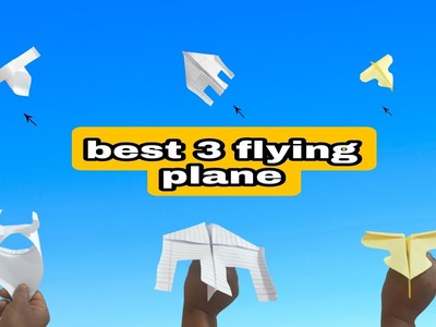 How to make a best 3 flying airplane l notebook paper flying plane l new paper craft ideas