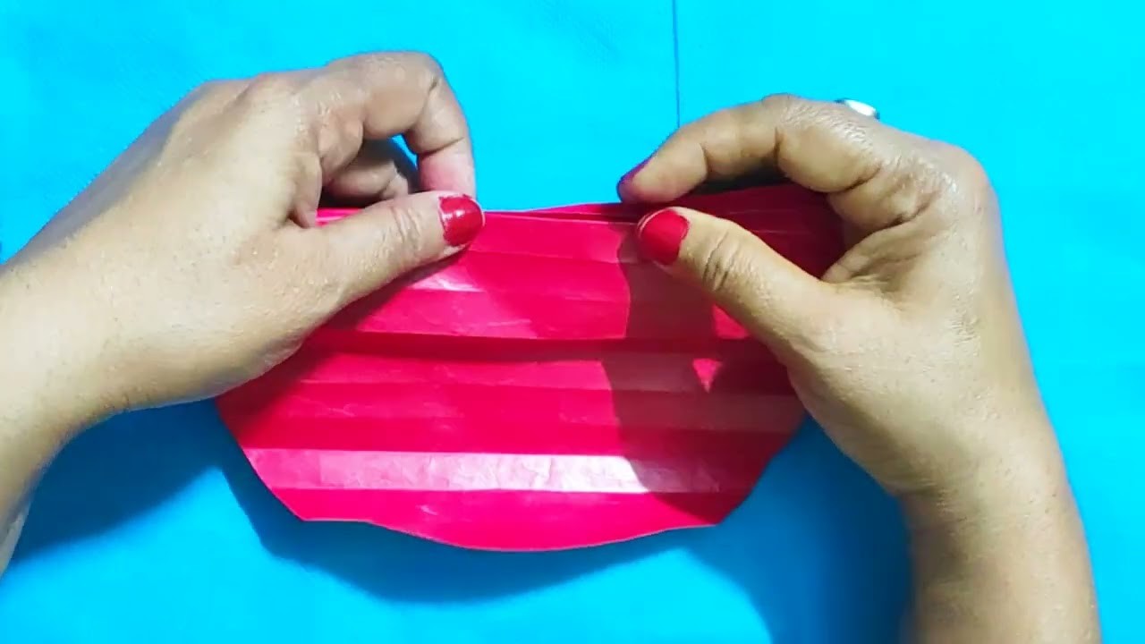 How to make a Paper Heart.DIY Heart Shape Wall Hanging.Valentines' Day Decoration Idea.