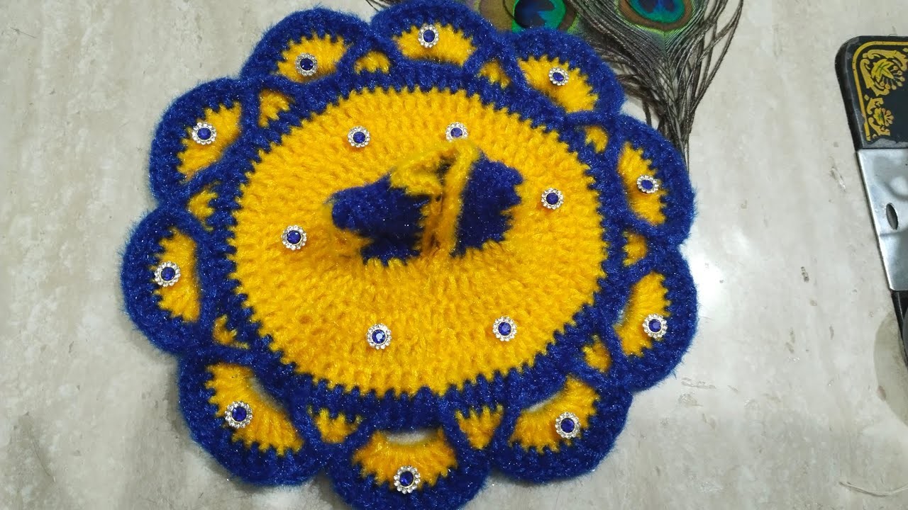 How to make crochet winter dress for laddu gopal ji kanha ji