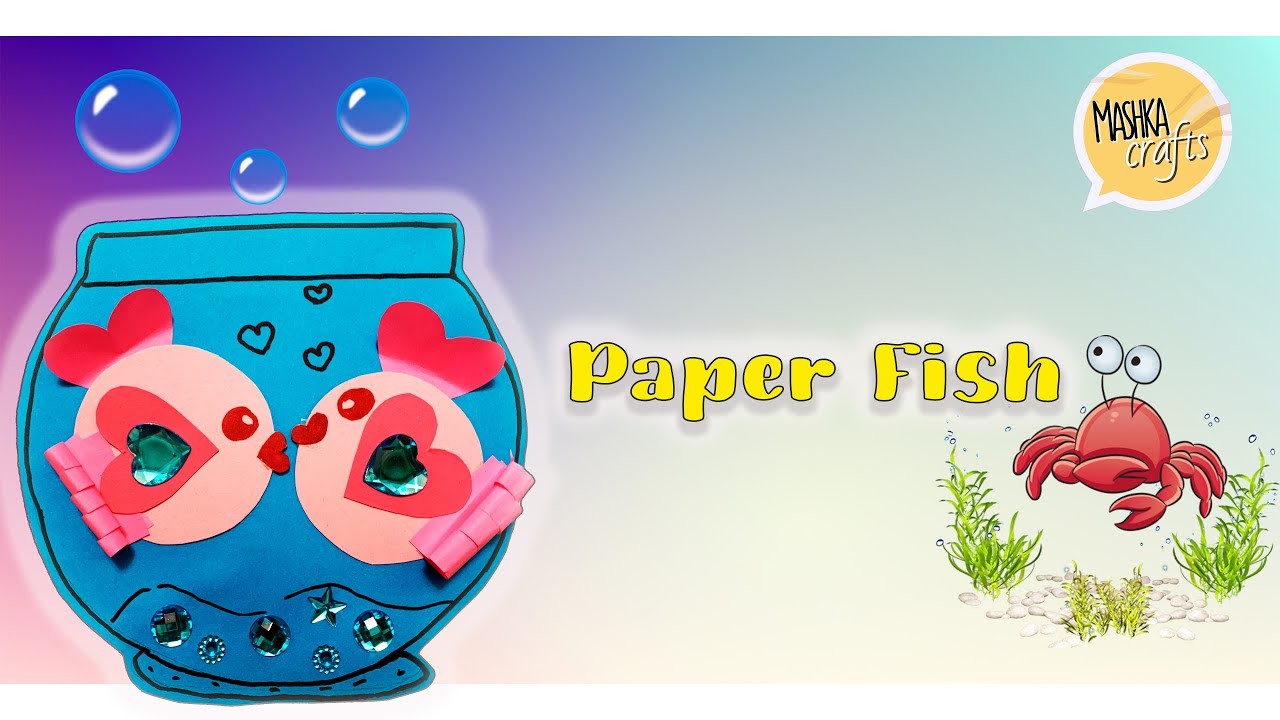 How To Make Easy Paper Fish - KIDS craft - Craft Ideas