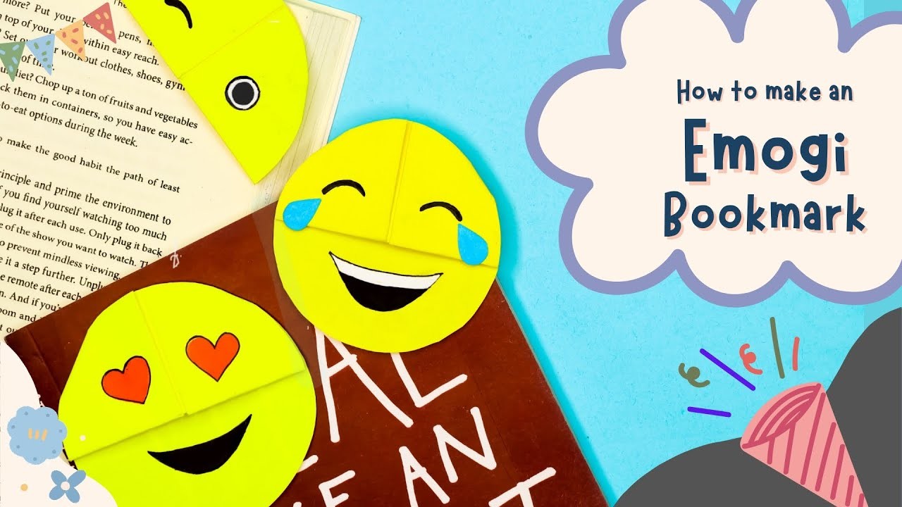 How to Make Emoji Bookmarks.DIY Emoji Bookmarks.Easy Paper Crafts