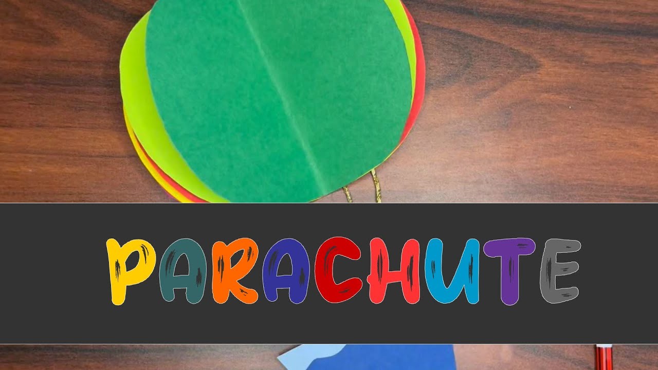 How to make Parachute with Paper | Rubber Pencil