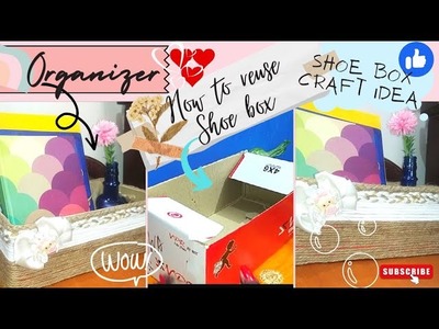 How to reuse Shoe box. Shoebox organizer.shoebox craft idea