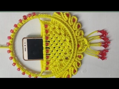 Macrame mobile hanger how to make easy tutorial step by step