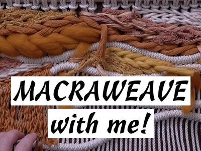 Macraweave with Me! Learn How to Fill in a Macrame.Weaving Wall Hanging!