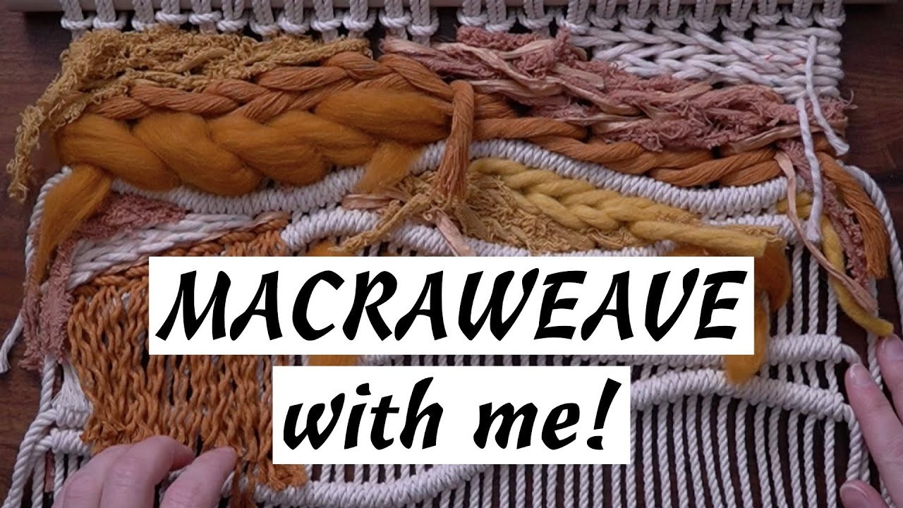 Macraweave with Me! Learn How to Fill in a Macrame.Weaving Wall Hanging!