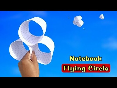 New notebook circle plane,boomerang notebook plane, tre circle flying plane,how to make 3circleplane