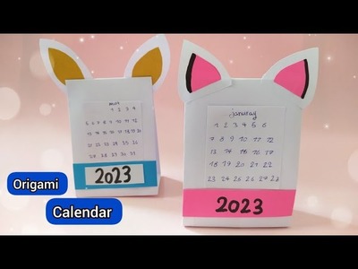 Origami Paper Desk Calendar | 5 minute Craft