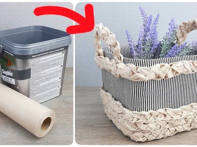 Original ORGANIZER made of Plastic Bucket and Parchment Paper