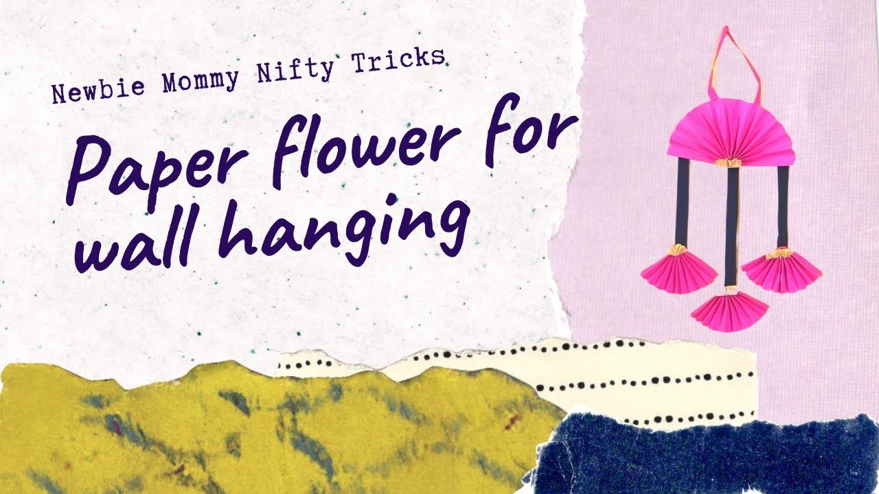 Paper flower making for home decoration | Paper flower for wall hanging | DIY #questdiy #flower