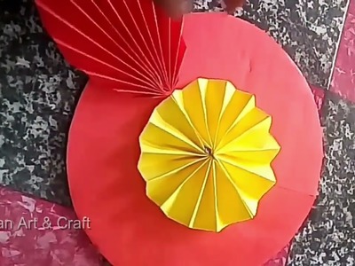 Paper Flower Wall Hanging Easy - Wall Decoration Ideas - Paper craft - DIY Wall Deco