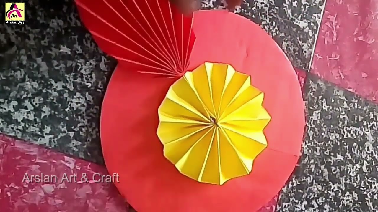 Paper Flower Wall Hanging Easy - Wall Decoration Ideas - Paper craft - DIY Wall Deco
