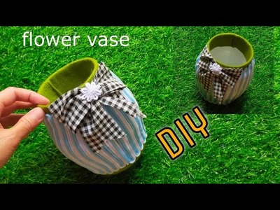 Plastic Bottle Flower Vase Diy Ideas l Jute Craft l Daur Ulang Botol plastik
