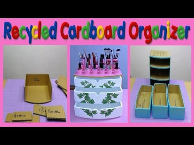 Recycled Cardboard Organizer diy