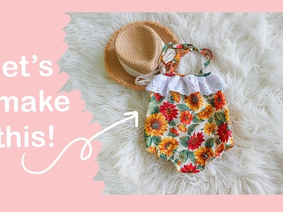 Sew an Easy Girl Romper + Pattern, Make your own baby clothes DIY